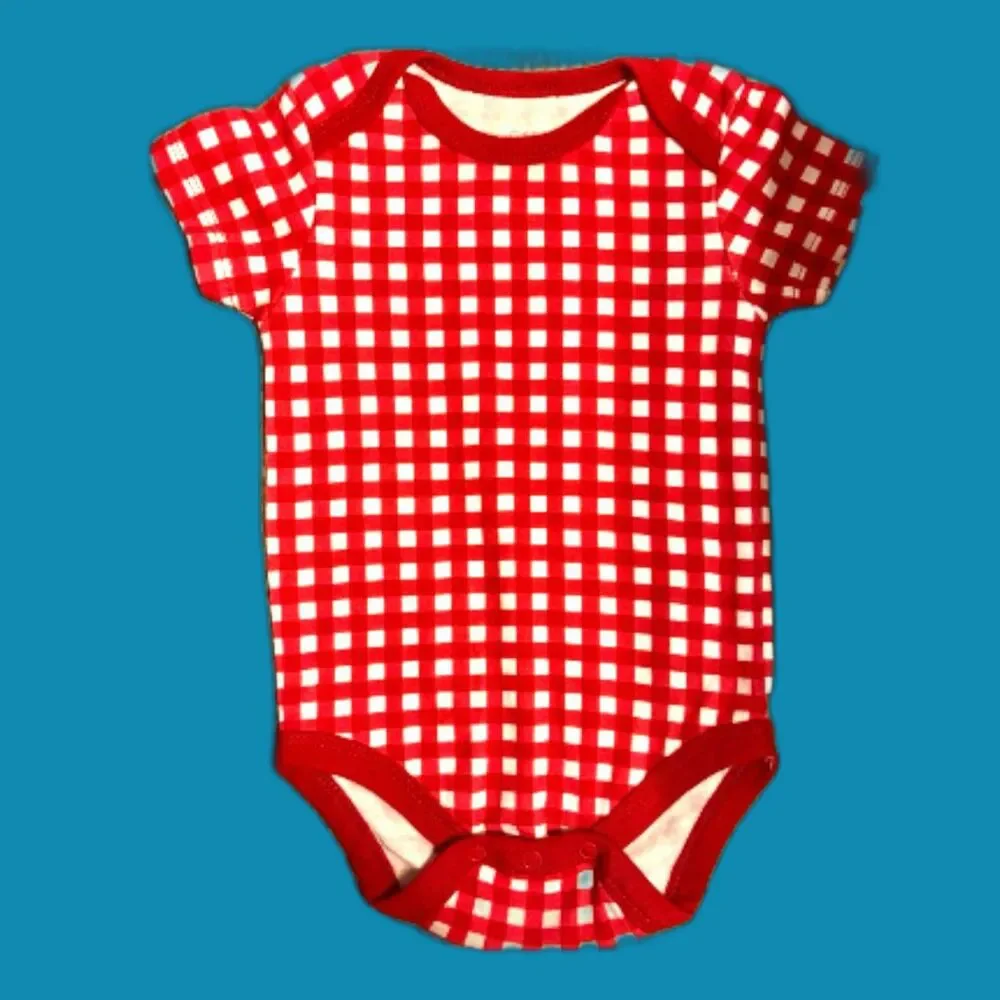 Chick Pea Short-Sleeve Baby Bodysuit ~ Size 6-9 Months